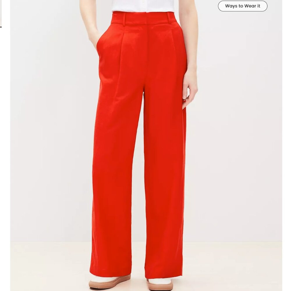 ❤️✨ LOFT Peyton Trouser Pants in Linen Blend‎ (NEW WITH TAG) ✨❤️